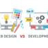 Illustration of Web Design vs Web Development