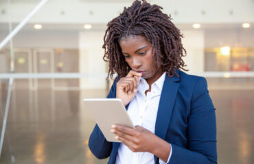 Woman Using Tablet