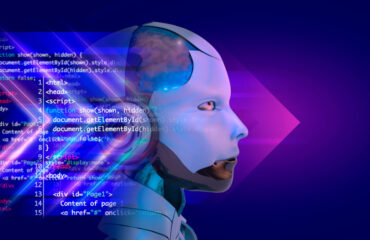 Android with programming background collage