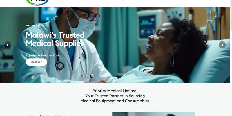 Priority medical limited website banner