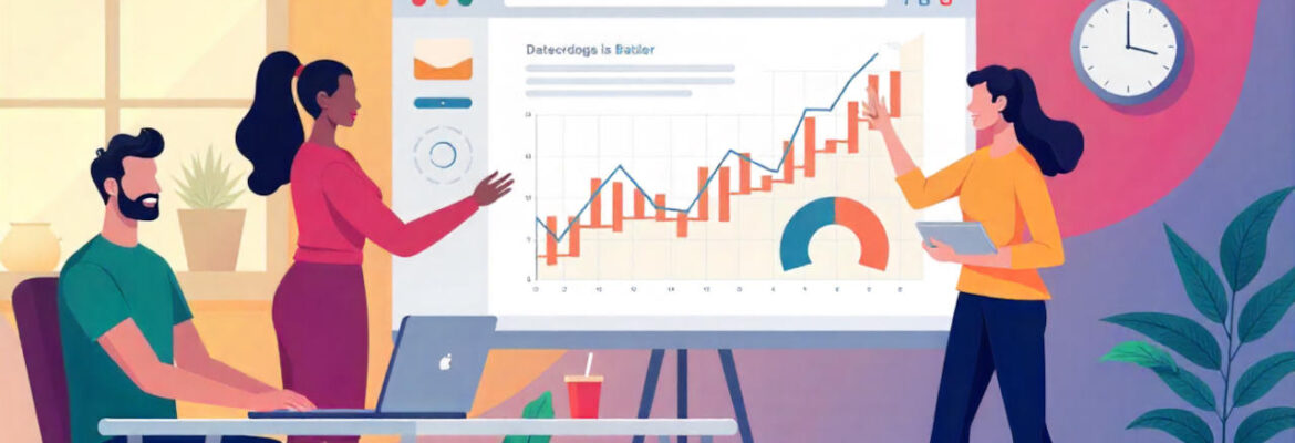 A dynamic illustration of a small diverse team collaborating on a web app launch