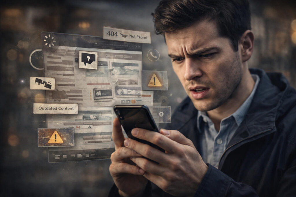 Frustration with a broken website