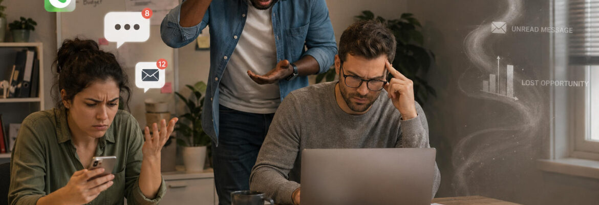 Co-workers overwhelmed at work in the office