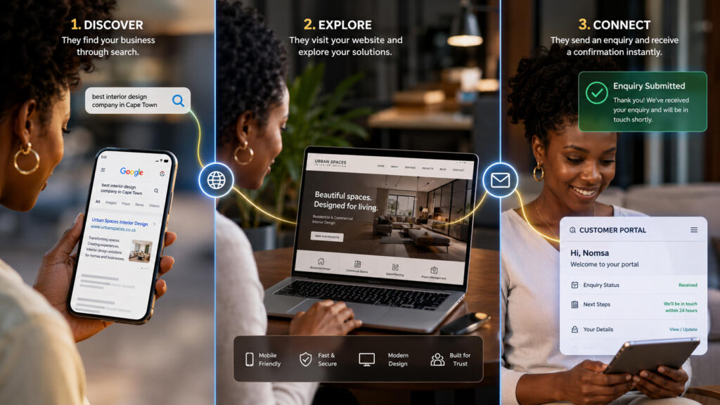 Digital customer journey in three steps