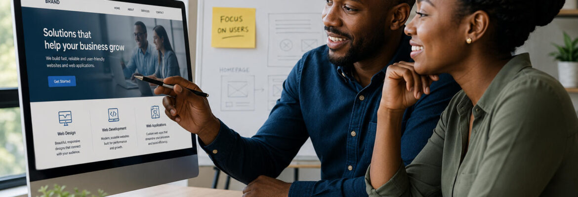 Collaborative web design planning session